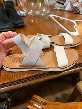 Unisa Cream and Tan Kids Sandals